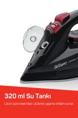 AR6020 Pressa 2400Watt Seramik Taban Buharlı Ütü,Şok Buhar