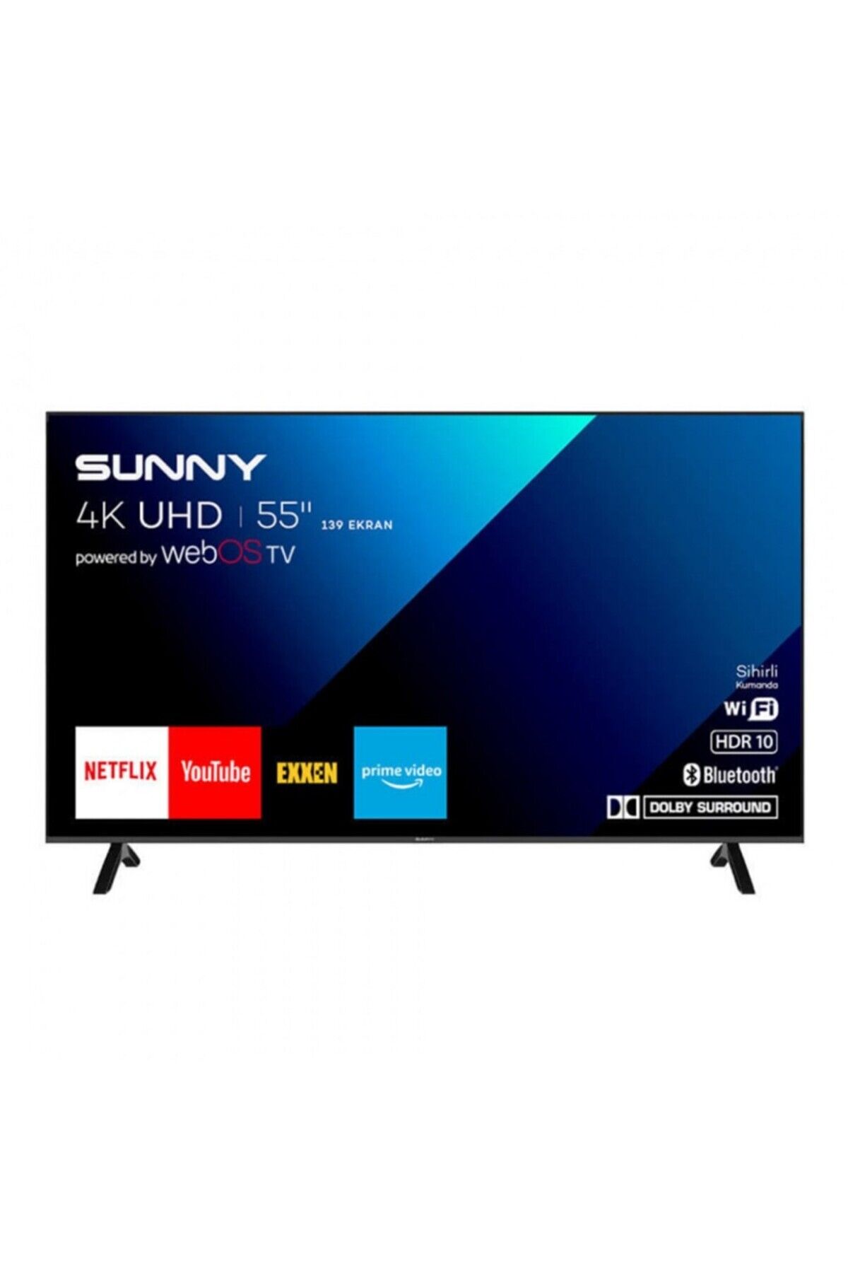 SN55QMN252 55'' 139 Ekran Uydu Alıcılı 4K Ultra HD WebOS Smart QLED TV