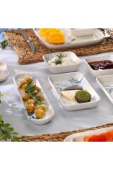 Luca Kahvaltı Takımı 32 Parça-mavi