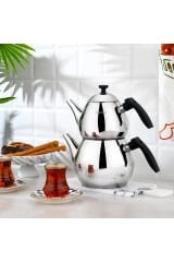 Tea Chef Orta Boy Çaydanlık Takımı 4 Parça-Siyah