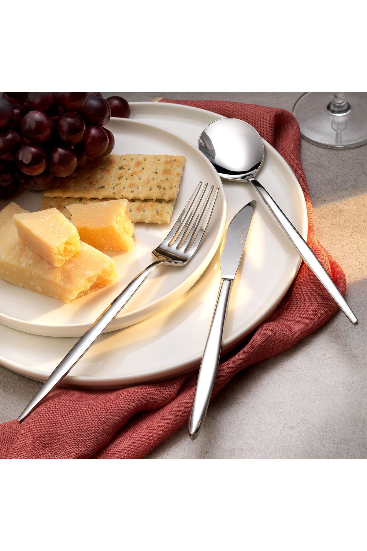 Betta 72 Parça Çatal Kaşık Bıçak Takımı-Gümüş01