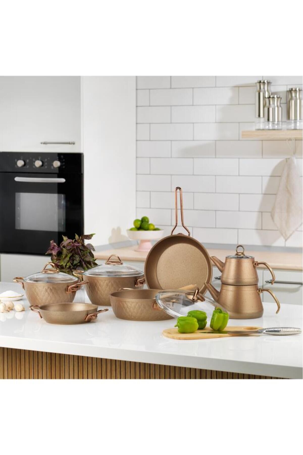 New Range Y.Y.Çeyiz Seti -11 Parça Bakır