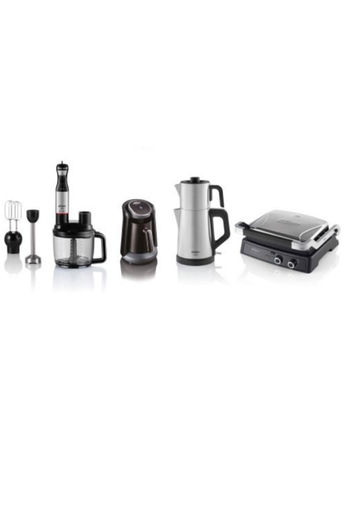 AR9026 Pro Premium 4'lü Inox Elektronik Çeyiz Seti