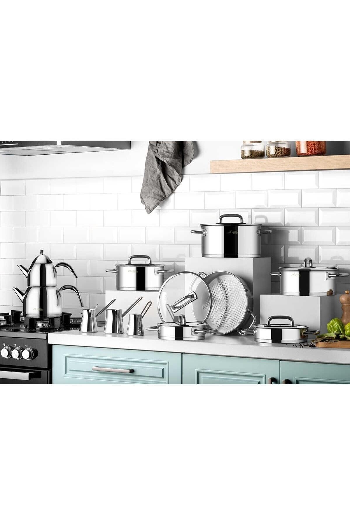 Studio Prestige 20 Parça Cam Kapak İdeal Çelik Çeyiz Seti