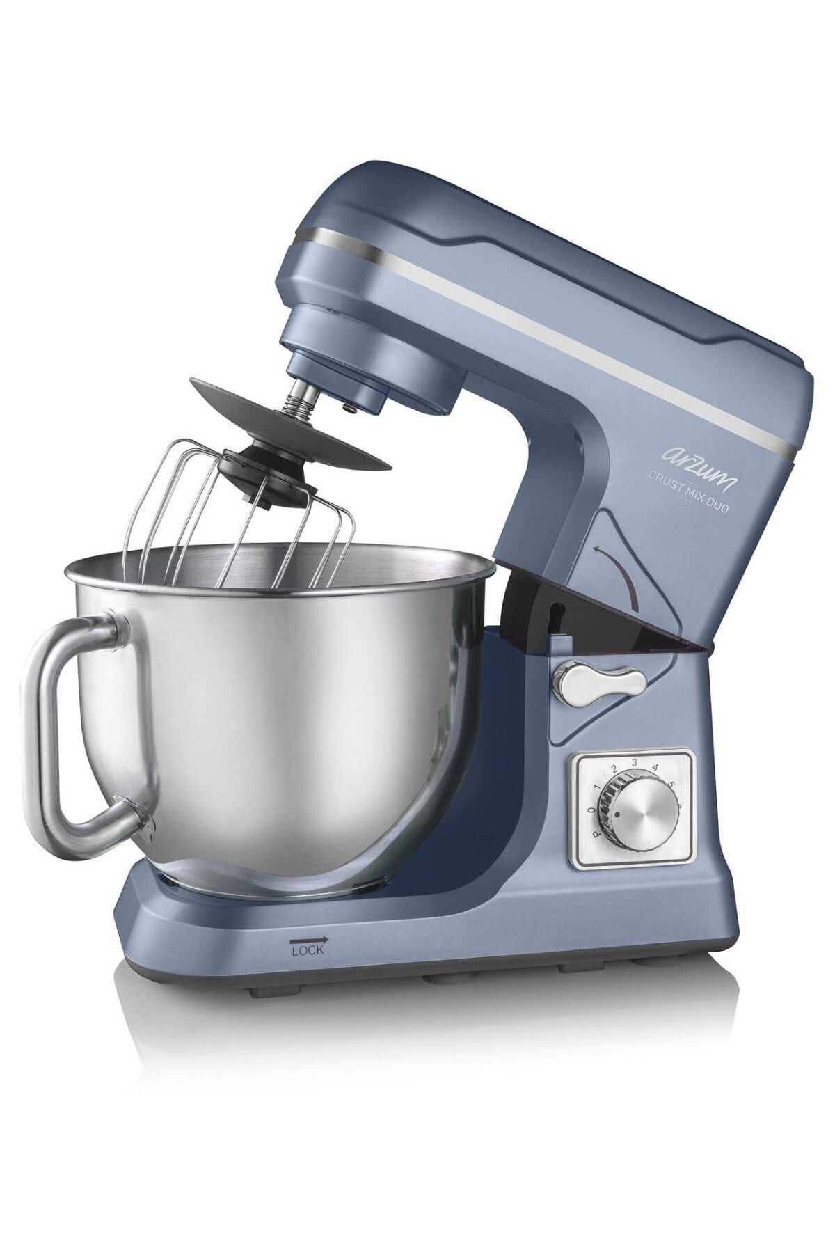 AR1129-O Crust Mix Duo Stand Mikser Mutfak Şefi, Cam ve Çelik Hazne, 1000 W, 5 Lt, Okyanus