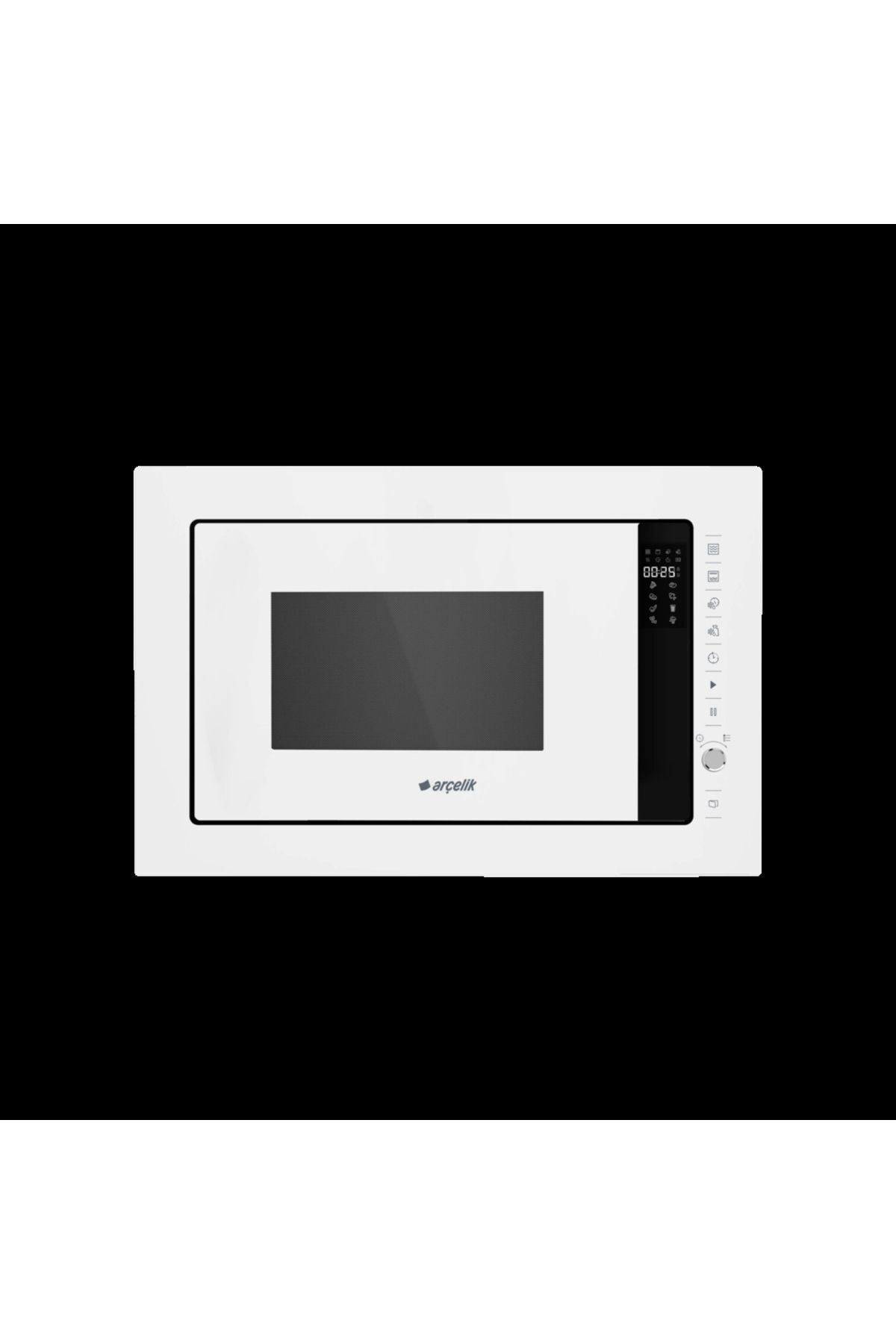 Arcelik Ma 2521 B Fibona Serisi Beyaz Cam Tam Ankastre Mikrodalga