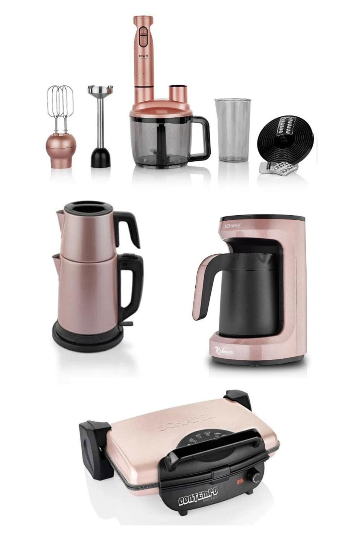 Elektro Mega Set 4 Lü Rosegold