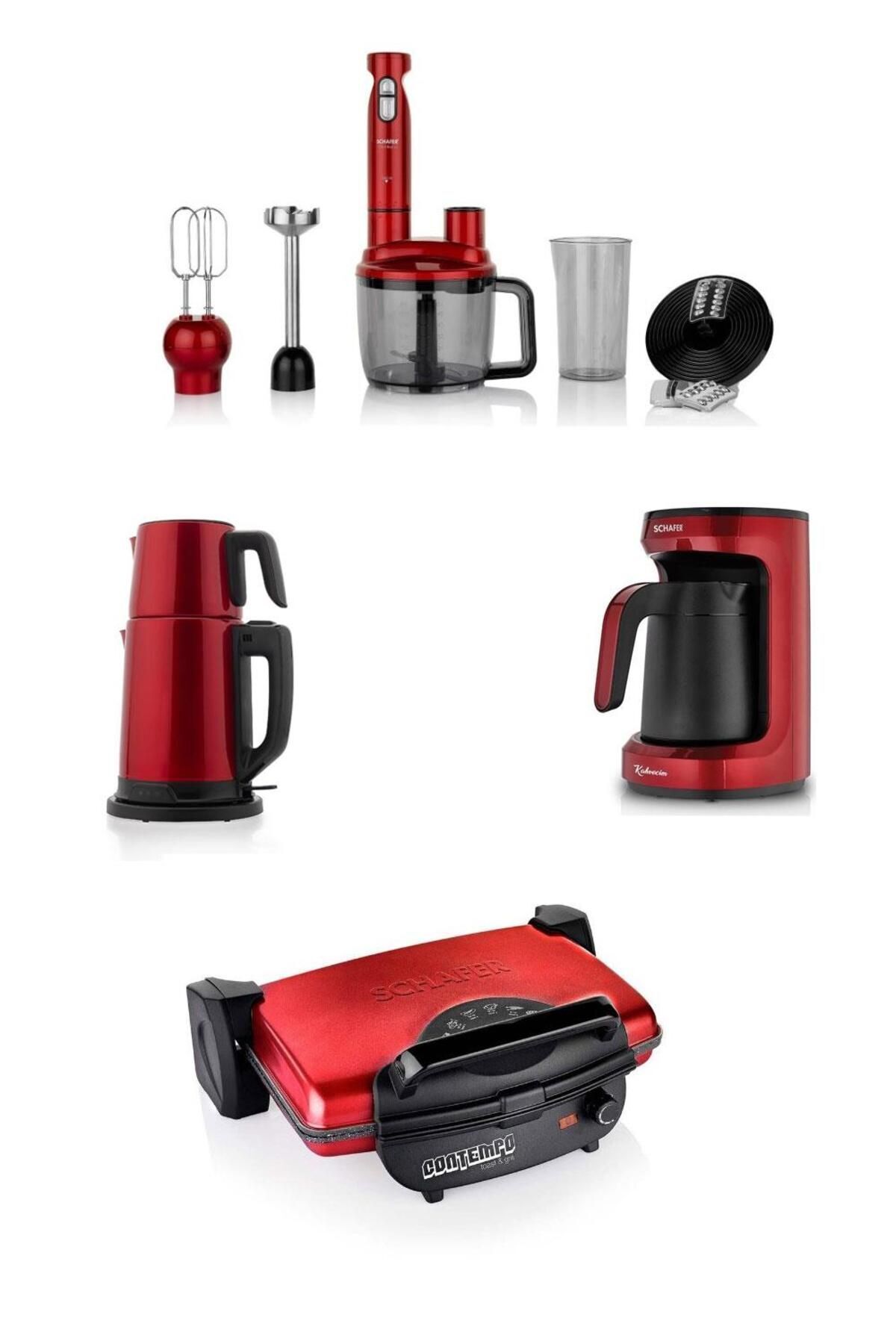 Elektro Mega Set 4 Lü Kırmızı