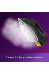 7500 Serisi Azur Buharlı Ütü, 3200W, 260 g'a kadar Turbo Şok Buhar, DST7511/80