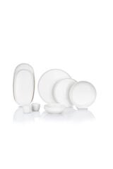 Lilya Yemek Takımı 55 Parça-Beyaz