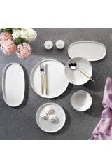 Lilya Yemek Takımı 55 Parça-Beyaz