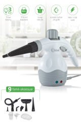 Ksc4210 Çok Fonksiyonlu Buharlı Temizleyici 9 Aparatlı Çok Amaçlı Ev Zemin, Döşeme, Araba Temizleme