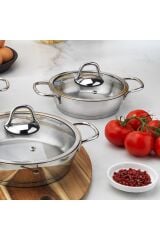 Eva Çelik Sahan Seti 6 Parça-Inox