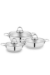 Eva Çelik Sahan Seti 6 Parça-Inox