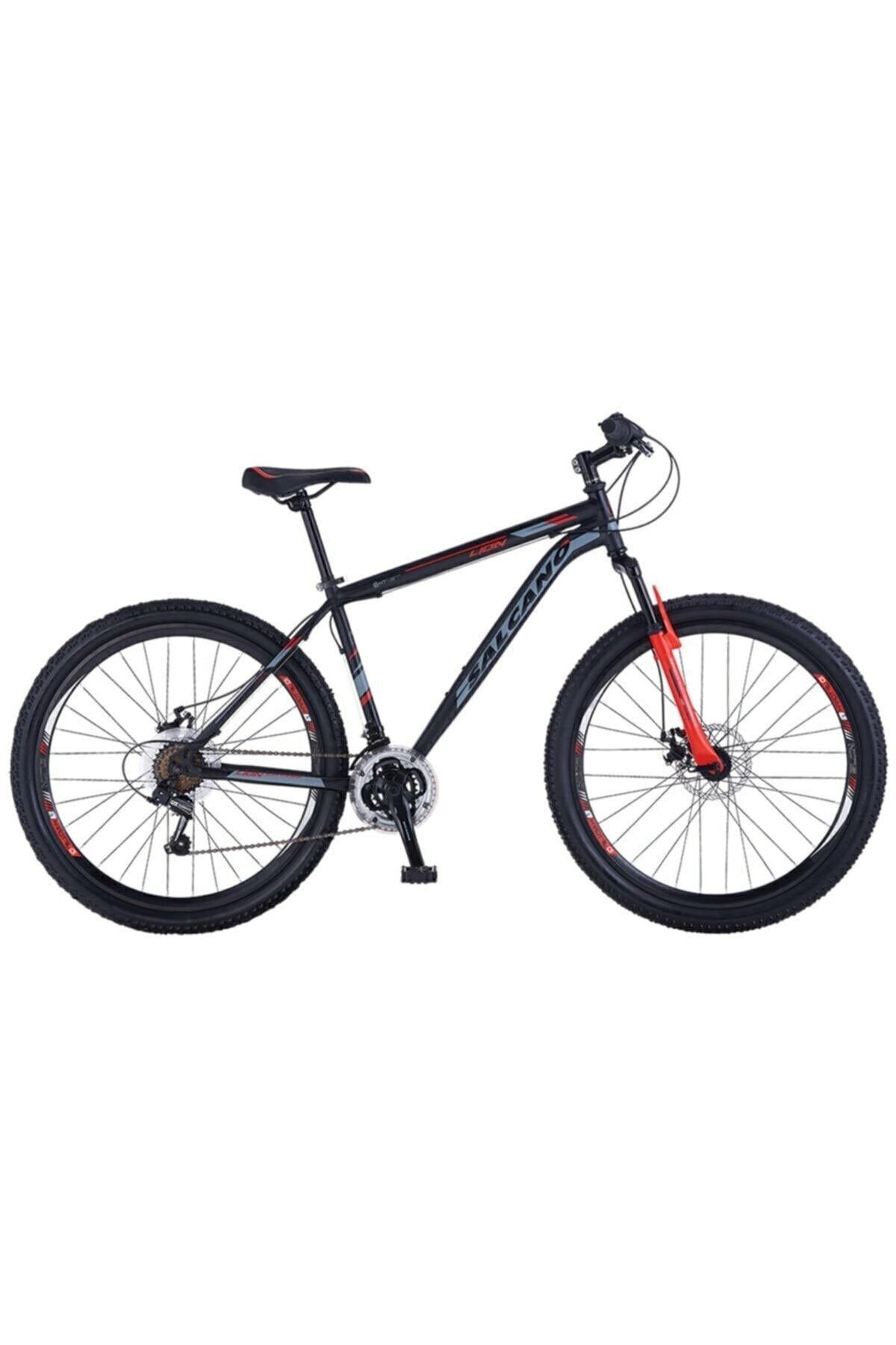 Lion 26 Md Mekanik Disk Fren 26 Jant (155-170 Cm Boy)-mat Siyah Kırmızı Gri