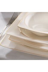 Glamor Pure 60 Parça 12 Kişilik Yemek Takımı Gold