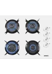 Kumtel Turbo Kristal Beyaz Cam Ankastre Set (DA6-830 Davlumbaz + Ko-40 Tahdf Ocak + B66-SF2 Fırın)