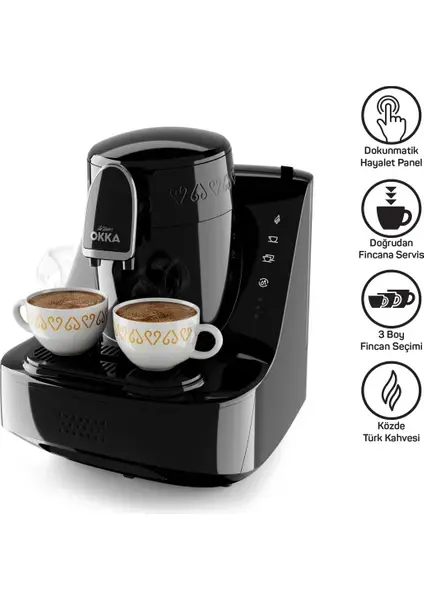 Arzum OK0040-2000 Elite Türk Kahve Makinesi Siyah-Krom