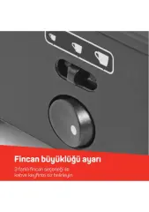 Arzum OK0040-2000 Elite Türk Kahve Makinesi Siyah-Krom