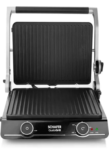 Schafer Gusto Grill Izgara & Tost Makinesi - Siyah