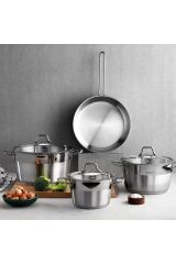 Vals Çelik Tencere Seti-7 Parça-Inox