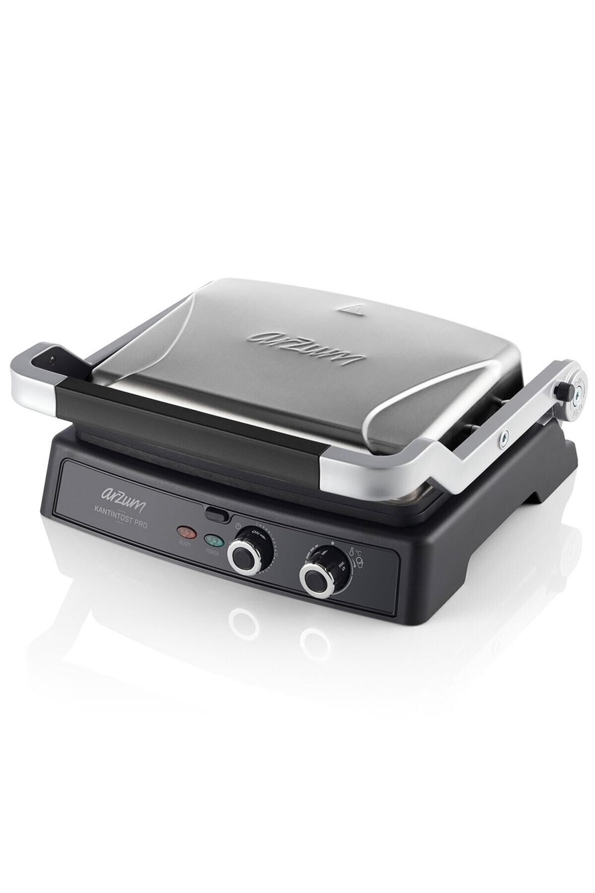 Kantintost Pro Izgara Ve Tost Makinesi 6 Dilim Kapasiteli 2000W Inox - AR2044-INX
