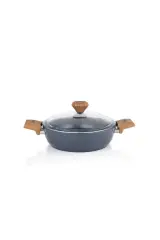 Schafer Fiesta 24 Cm Seramik Basık Tencere-Siyah