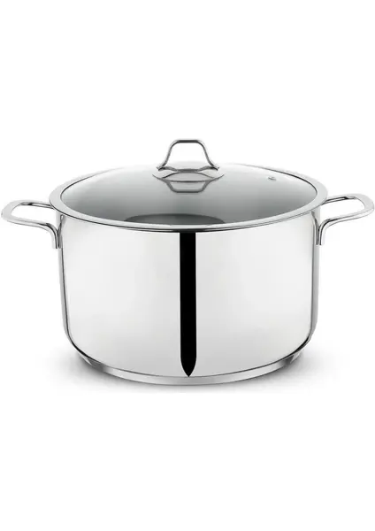 Schafer Held 20 cm Cam Kapaklı Çelik Derin Tencere Inox