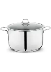 Schafer Held 20 cm Cam Kapaklı Çelik Derin Tencere Inox