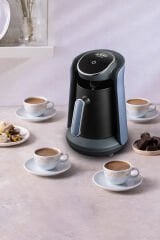 OK004 Okka Minio Türk Kahvesi Makinesi Taşma Önleyici Sistem, 4 Fincan Kapasiteli, Okyanus