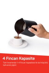 OK004 Okka Minio Türk Kahvesi Makinesi Taşma Önleyici Sistem, 4 Fincan Kapasiteli, Okyanus