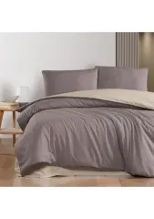 Schafer Home Mia Çift Kişilik Nevresim Takımı 4 Parça-Kahverengi