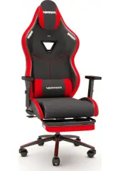 Warrior Aragorn Kumaş Oyuncu Koltuğu - Kırmızı - Ayak Uzatmalı Bilgisayar Sandalyesi - 1598B0511