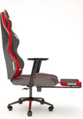 Warrior Aragorn Kumaş Oyuncu Koltuğu - Kırmızı - Ayak Uzatmalı Bilgisayar Sandalyesi - 1598B0511