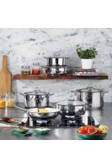 Held Çelik Basık Tencere 24 Cm 2 Parça-Inox