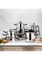Schafer Premium Çelik Çeyiz Seti 18 Parça-Inox