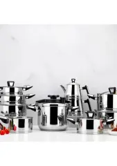 Schafer Premium Çelik Çeyiz Seti 18 Parça-Inox