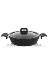 Savor Yanmaz Yapışmaz 7 Parça Siyah Tencere Seti