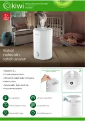 Kiwi KAH-6643 Hava Nemlendirici - Beyaz - 2 lt