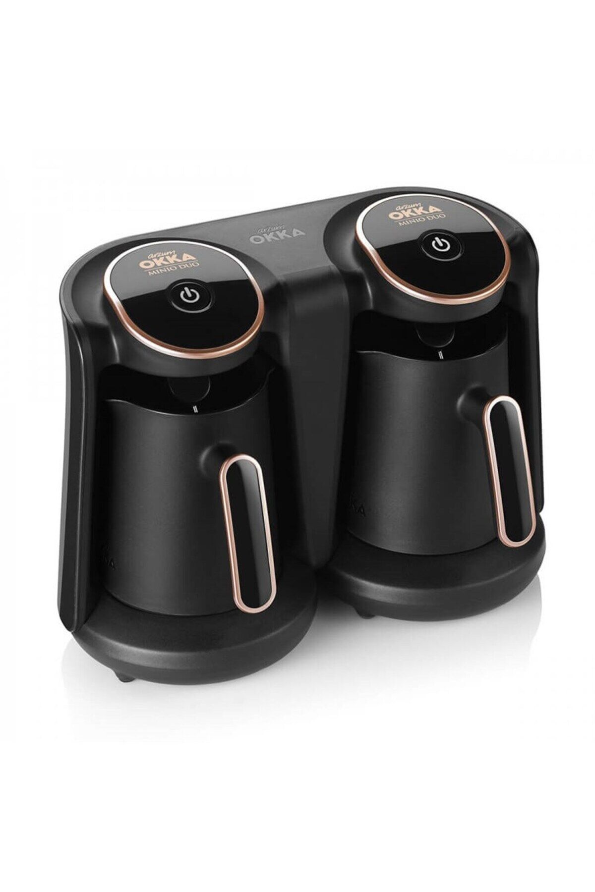 OK006 Okka Minio Duo Türk Kahvesi Makinesi Taşma Önleyici Sistem, 8 Fincan Kapasiteli, Bakır