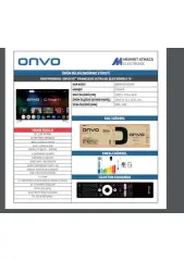 Onvo 55OVF9000UQ 55” 140 Ekran Dahili Uydu Alıcılı 4K Ultra HD Google QLED TV