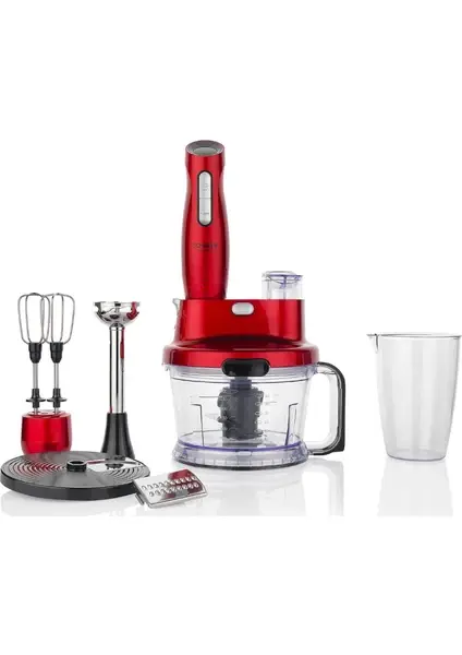 Schafer Meister Çoklu Set Blender 1000 W Güç, 800 ml Ölçü Kabı ve 1,5 lt Doğrayıcı Kapasitesi