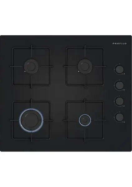Profilo OE36K6P10D Siyah Cam Ankastre Ocak
