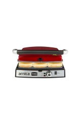 Tostit Maxi GH26243 Granit Izgaralı Tost Makinesi Kırmızı