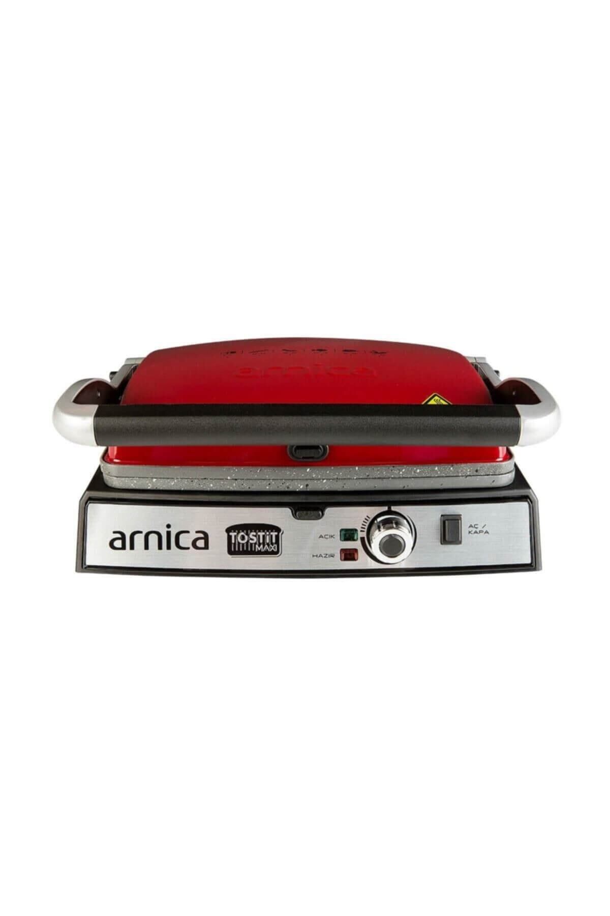 Tostit Maxi GH26243 Granit Izgaralı Tost Makinesi Kırmızı