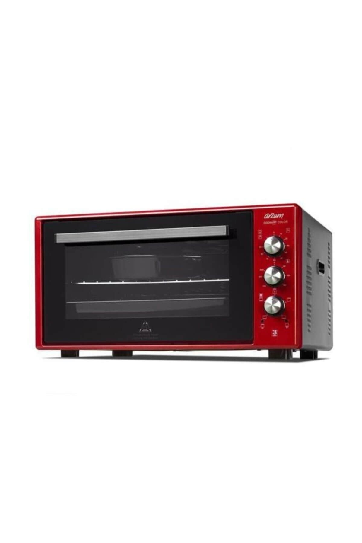 Cookart Color 50 L Çift Camlı Fırın - Nar - AR2034