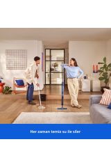 5000 Serisi OneUp Elektrikli Mop, Bakterilere karşı %99,9 etkili, 360 derece başlık, (XV5113/01)