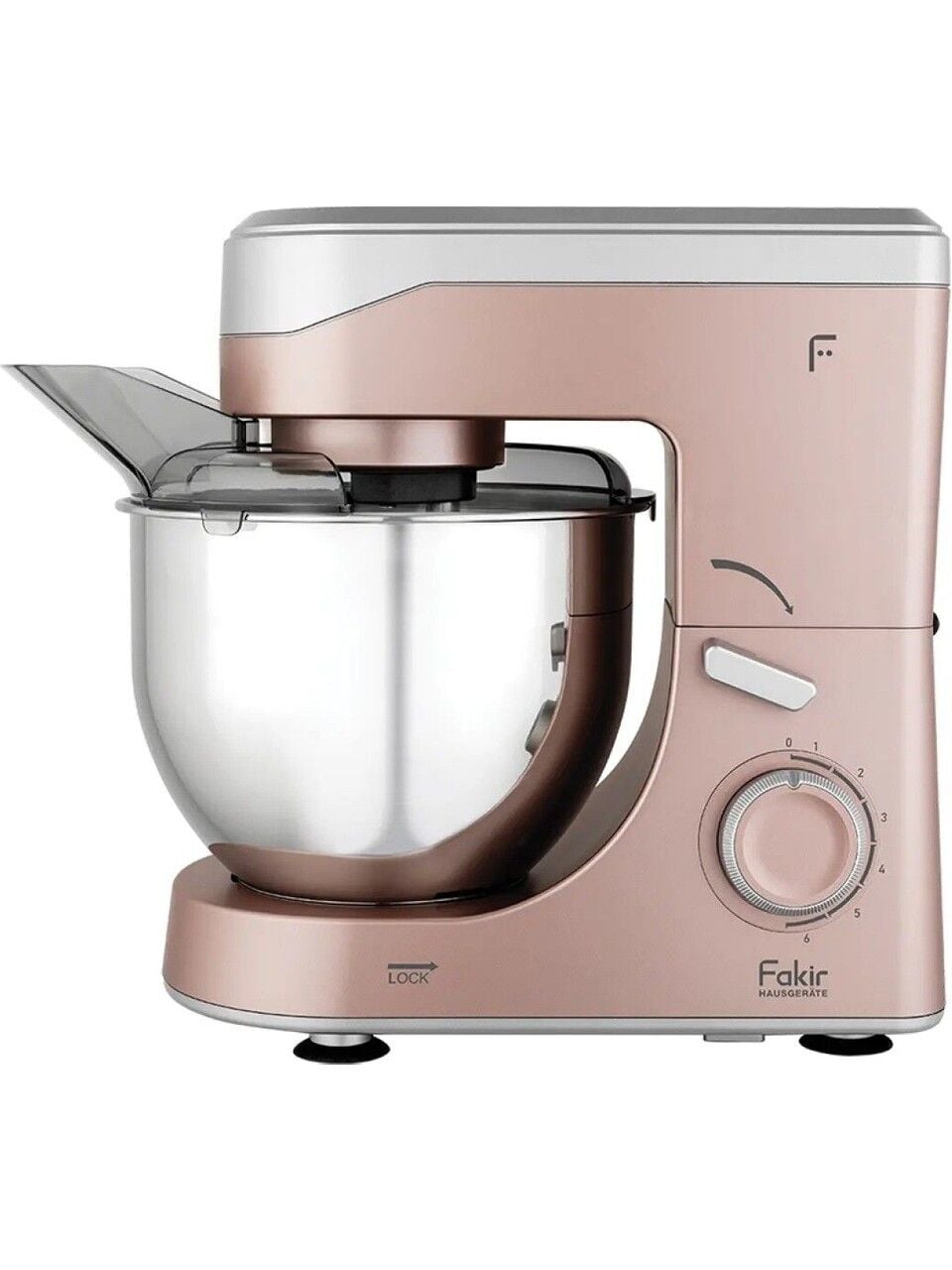 Fakir Arya Rosie Mutfak Şefi 1500W 5 Litre 6 Kademeli Paslanmaz Çelik Hazne ve Aparatlar Pembe Renk