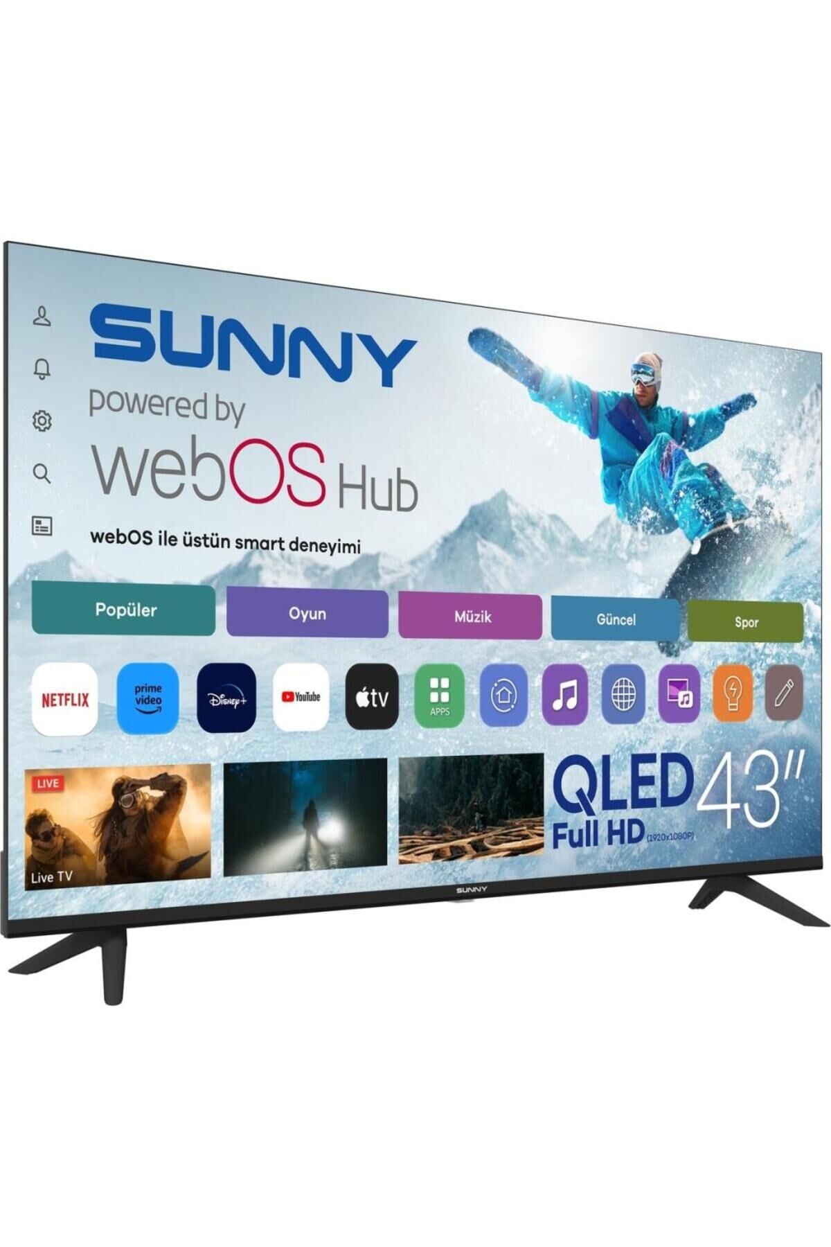 SN43QFMLN-W02S 43'' 109 Ekran Uydu Alıcılı Full HD QLED webOS TV