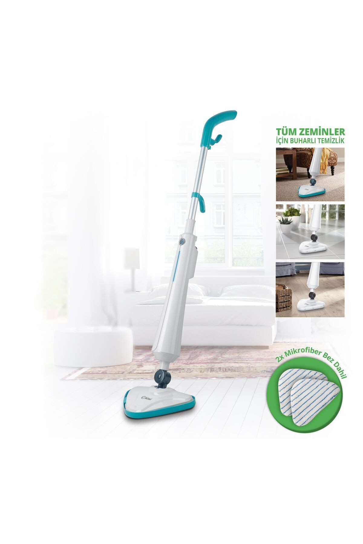 Antibakteriyel Buhar Basınçlı Temizleyici Ve Dezenfektan Mop Ksc-4215